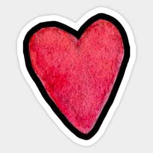 red heart Sticker